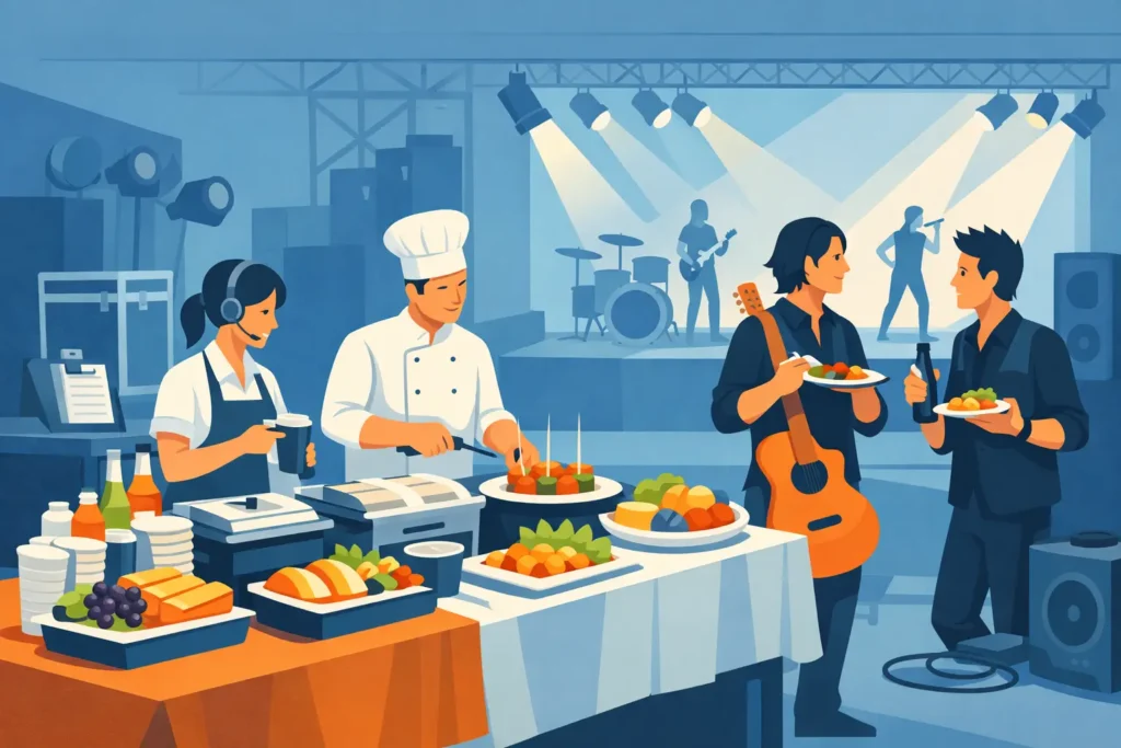 Backstage Catering for Music Events That Performs