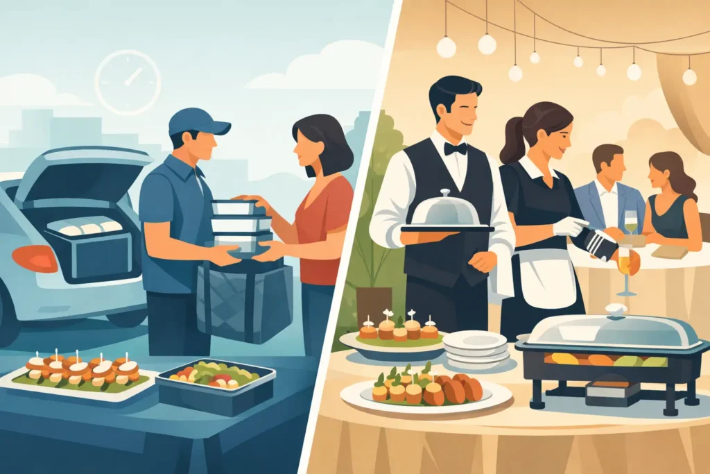 Drop Off Versus Staffed Catering for Events
