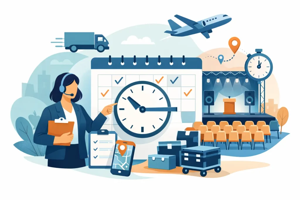 Event Logistics That Keep Service on Schedule 2 Event Logistics That Keep Service on Schedule
