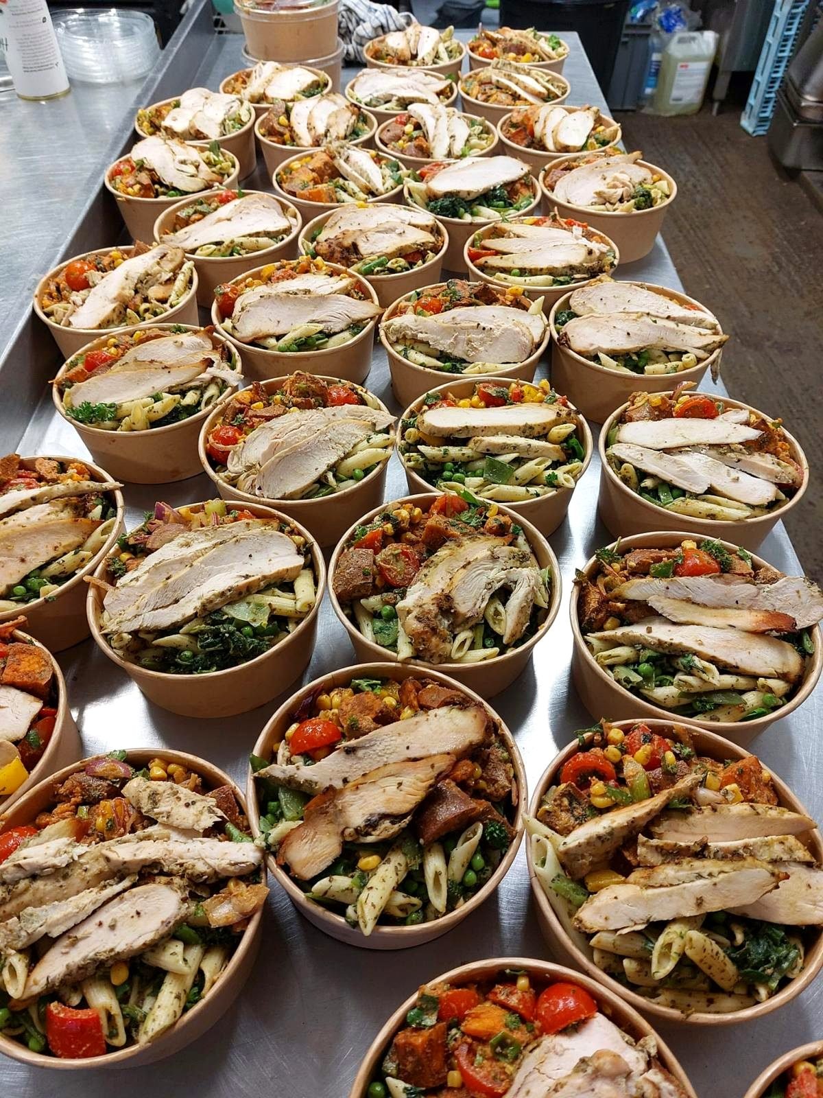 Fresh menu spread prepared for a film crew