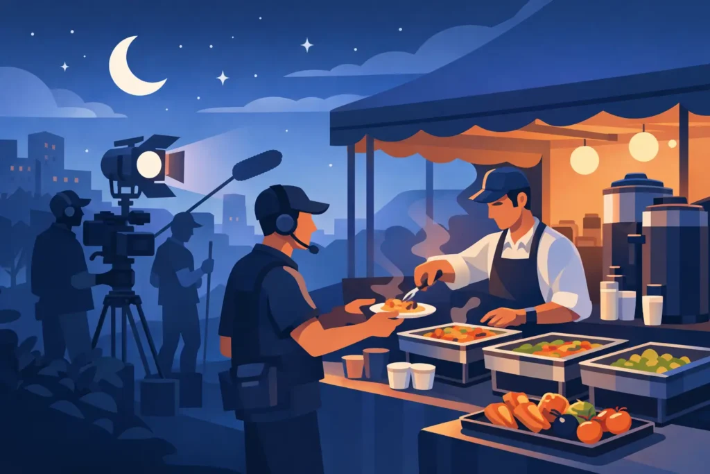 Night Shoot Catering Service That Keeps Crews Going
