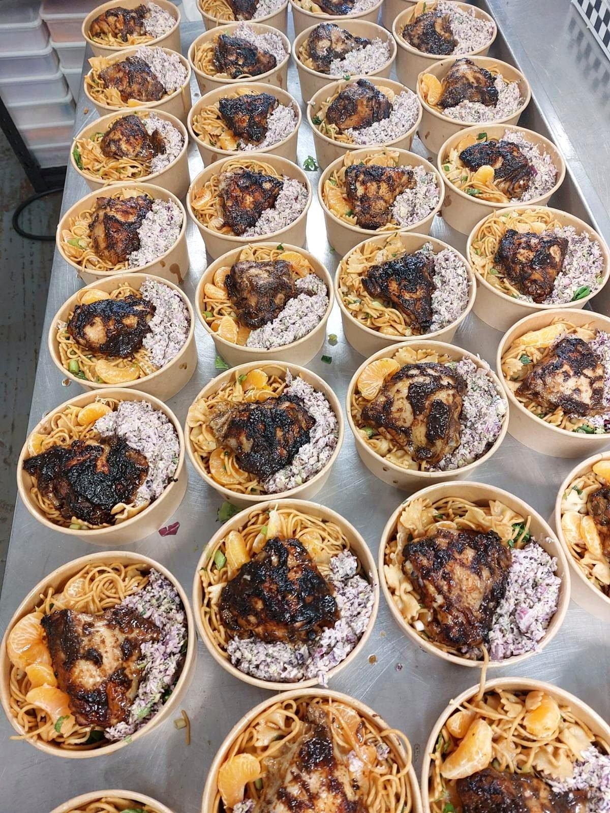 Poke bowl catering selection
