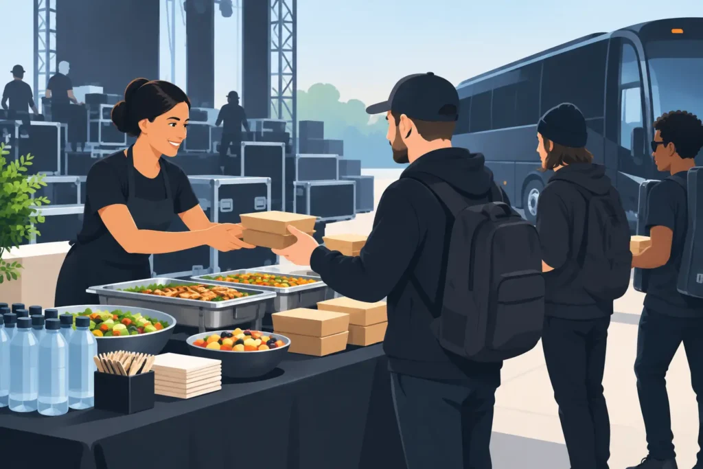How to Cater Touring Crews Without Delays