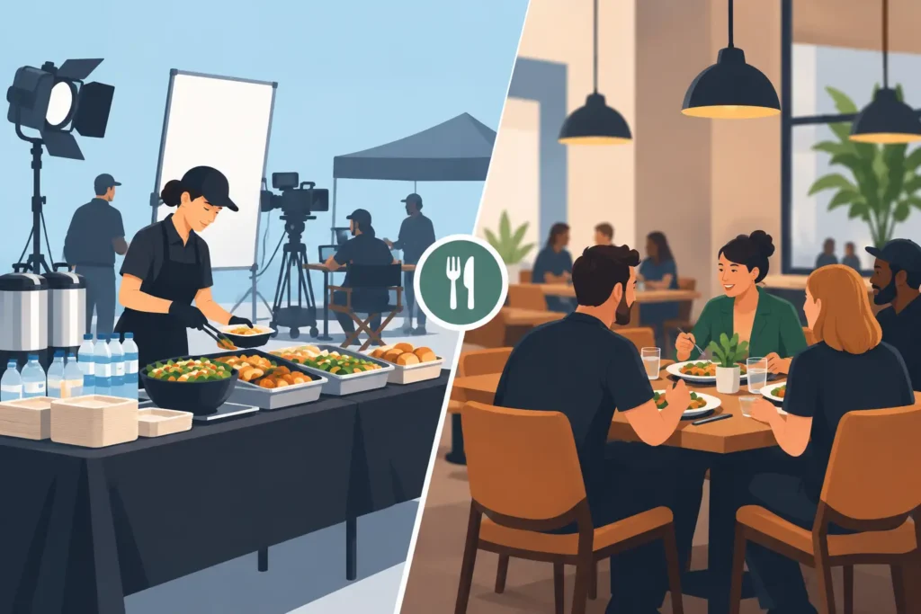On-Set Catering Versus Restaurants for Crews