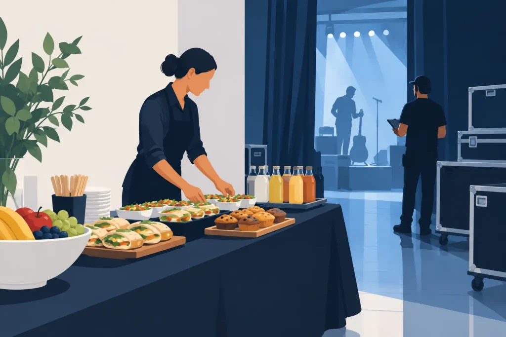 Backstage Artist Catering Case Study: Call Times