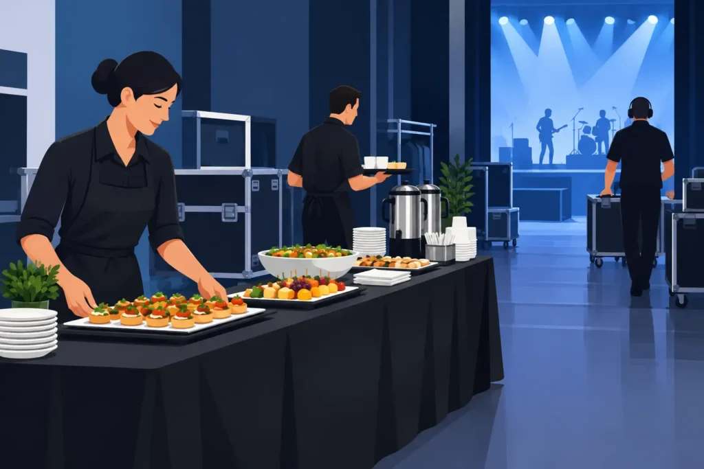 Backstage Catering Hospitality That Keeps Shows Moving