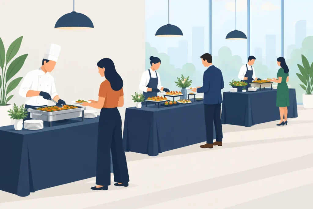 How to Schedule Staggered Catering Service 2 How to Schedule Staggered Catering Service