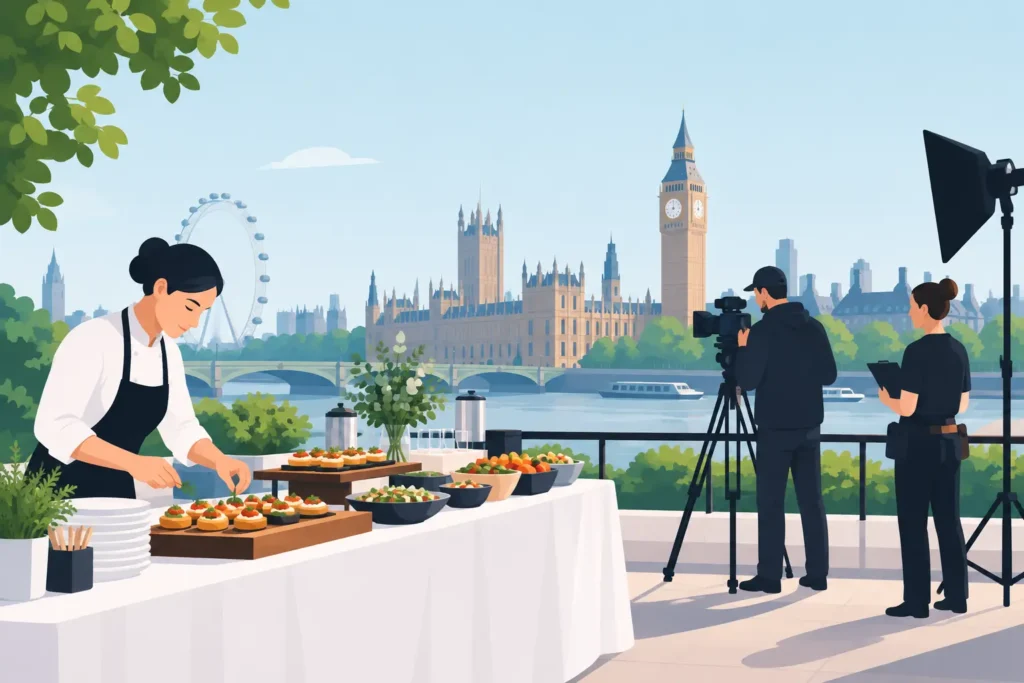 Location Caterers Near Me for London Shoots