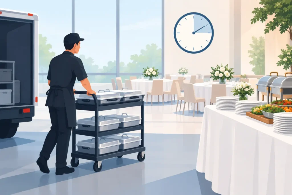 When Should Event Meals Arrive at Your Venue? 2 When Should Event Meals Arrive at Your Venue?